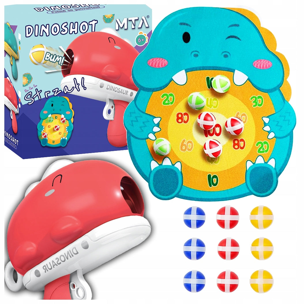 SHIELD ARCADE GAME DINOSAUR SHOOTING TARGET GUN BALLS VELCRO