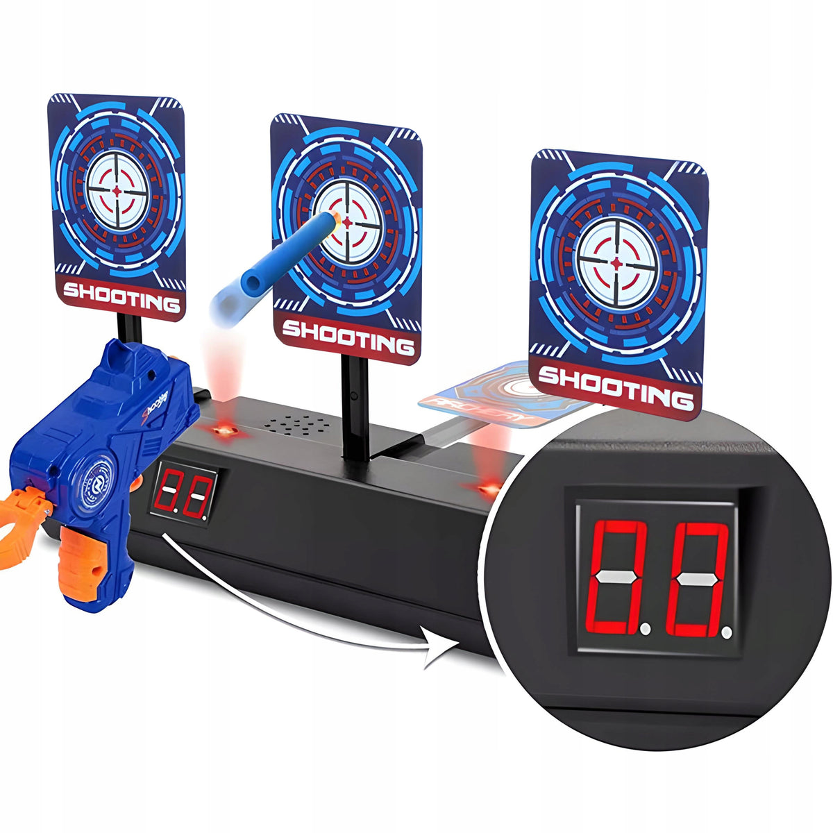 SHIELD ELECTRIC TARGET FOR SHOOTING RIFLE LAUNCHER SHOOTING RANGE COUNTER Packaging status original