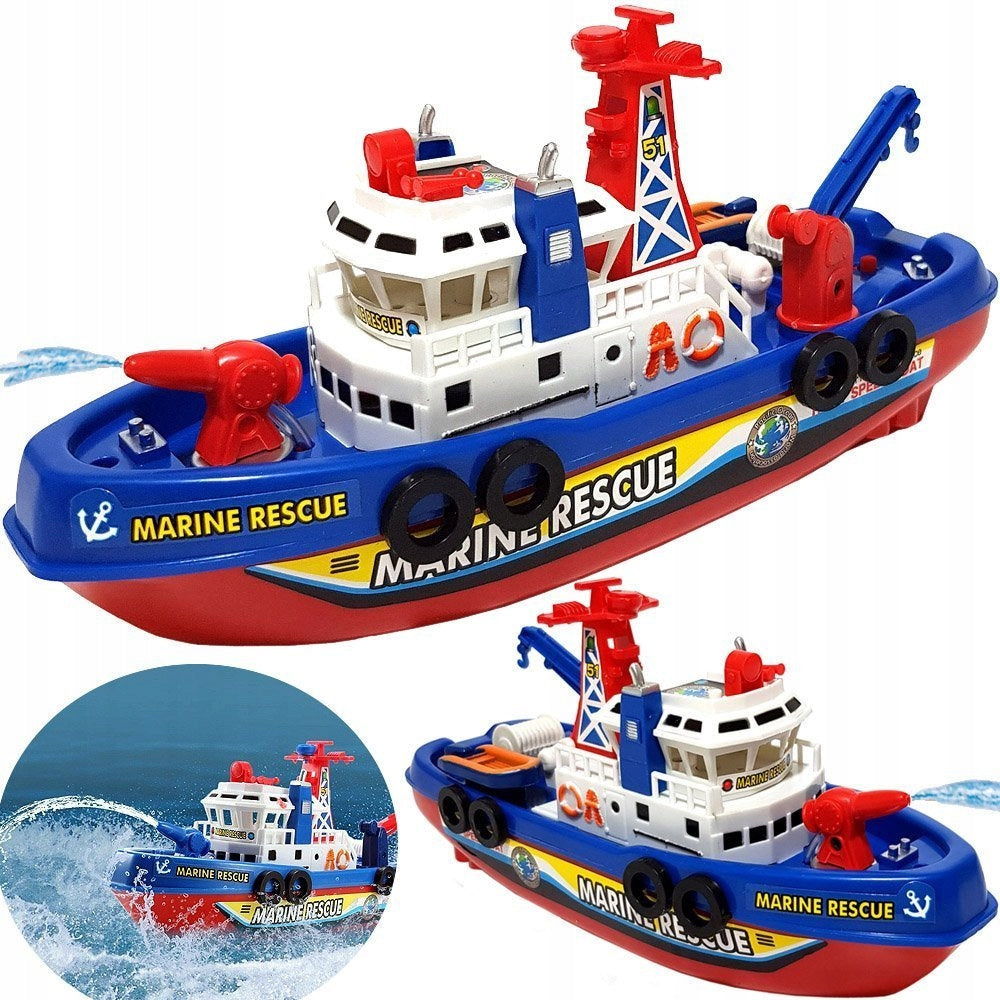 SHIP BATTERY OPERATED BOAT DOG WATER SWIMMING TUG Brand NORIMPEX