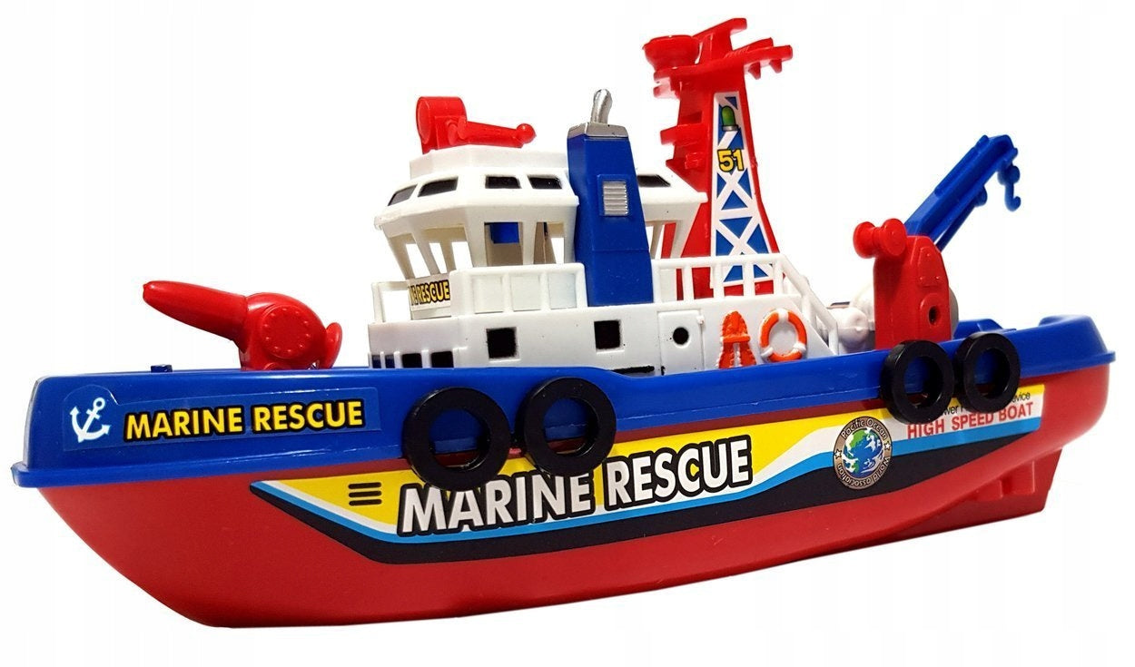 SHIP BATTERY OPERATED BOAT DOG WATER SWIMMING TUG