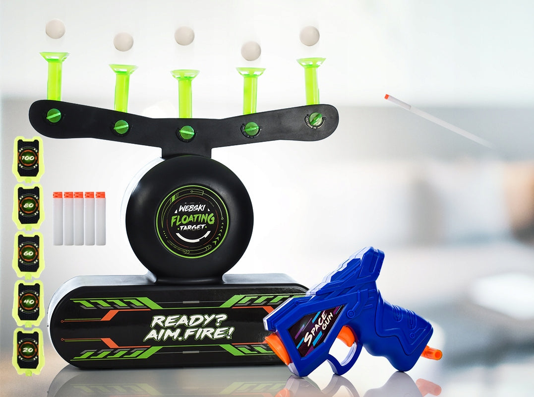 SHOOTING RANGE FOR CHILDREN TOY FOR BOY SHOOTING FLYING BALLS Packaging status original