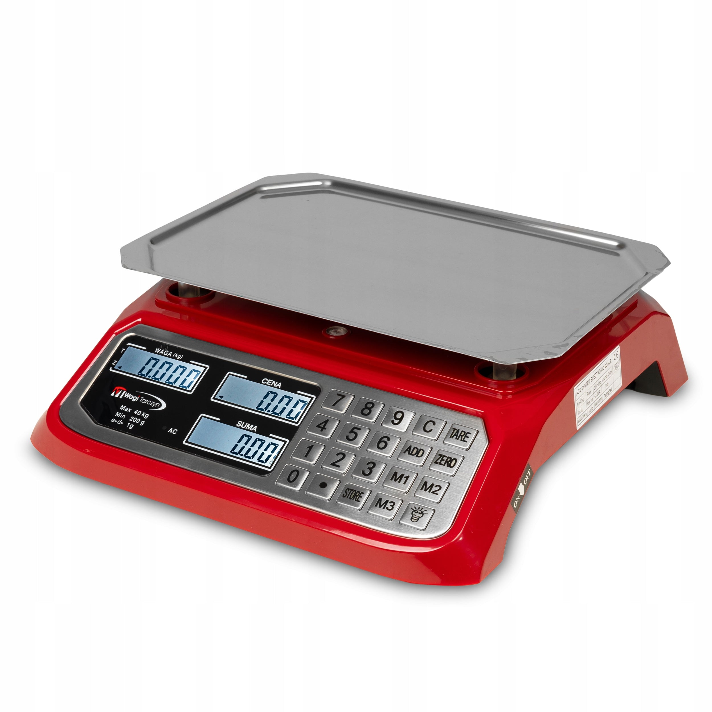 SHOP SCALE 40KG/1g ELECTRONIC KITCHEN CATERING STORAGE Scale type store