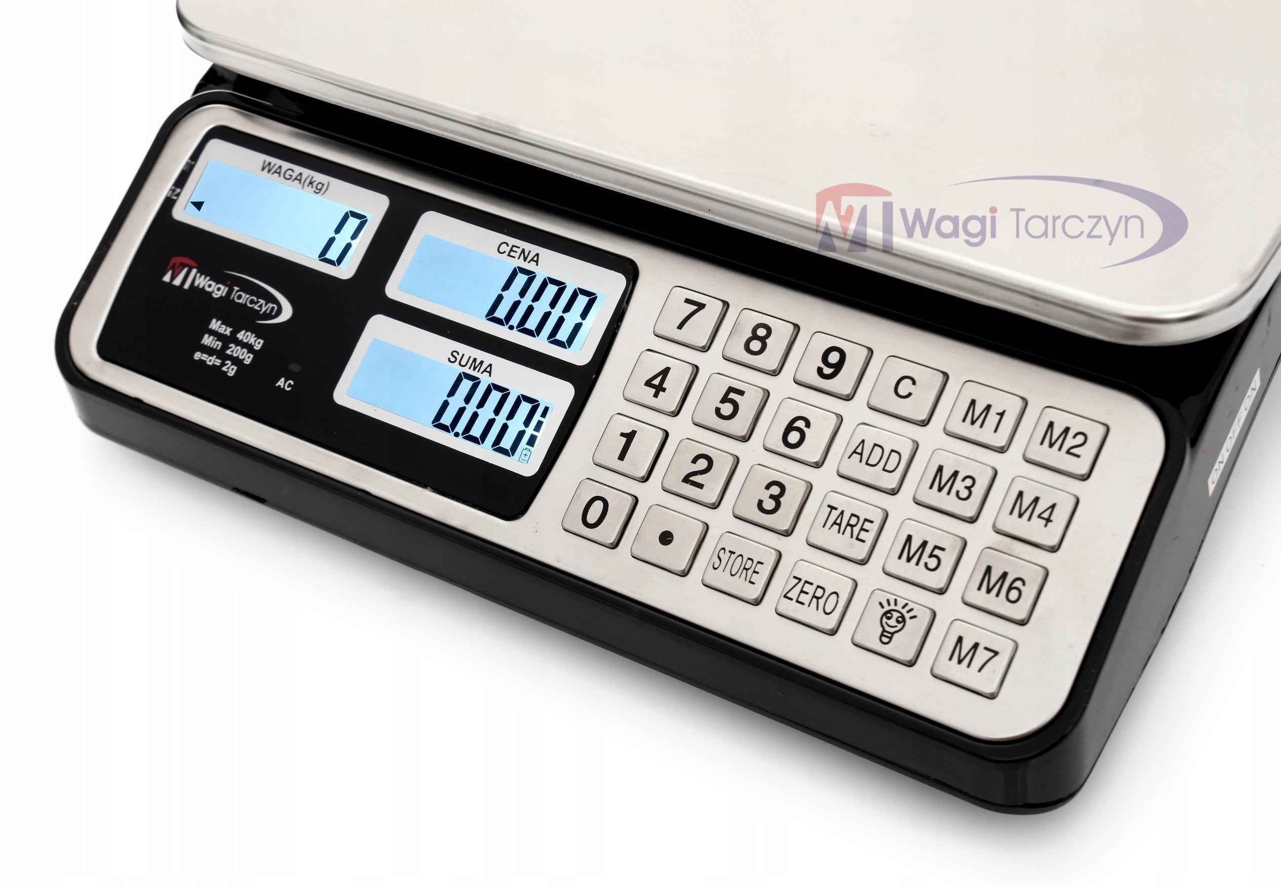SHOP SCALE 40KG/2G ELECTRONIC STORAGE + EAN (GTIN) 5905481540272
