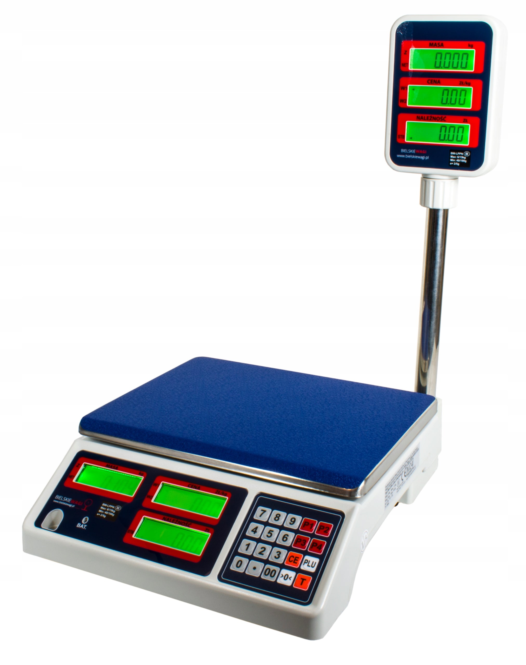 SHOP SCALE WITH ELECTRONIC LEGALIZATION 15KG CALCULATION WITH BOOM Product weight with unit packaging 5 kg