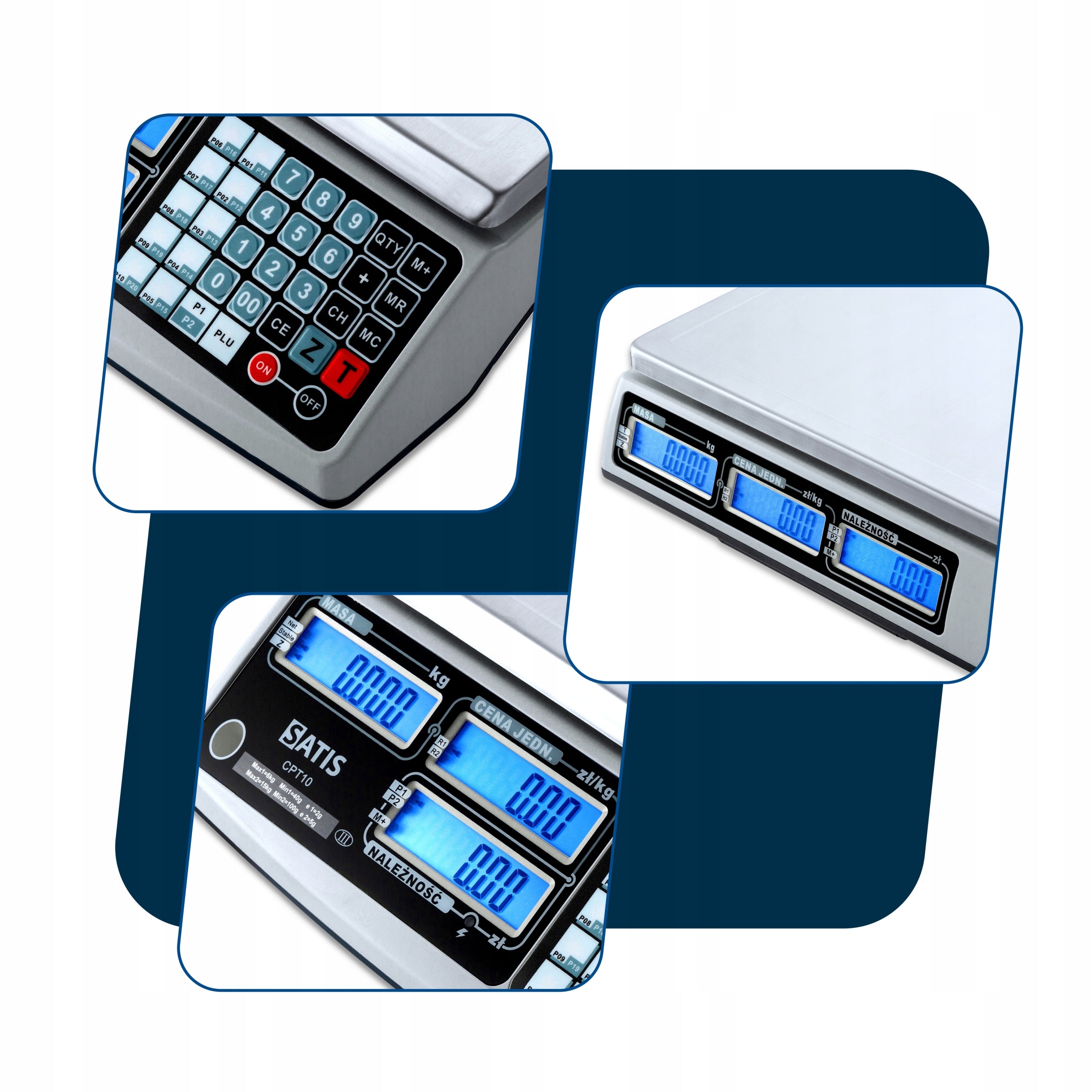 SHOP SCALE WITH LEGALIZATION COUNTING THE PRICE UP TO 15KG RS ELECTRONIC DIGITAL Power supply battery and mains