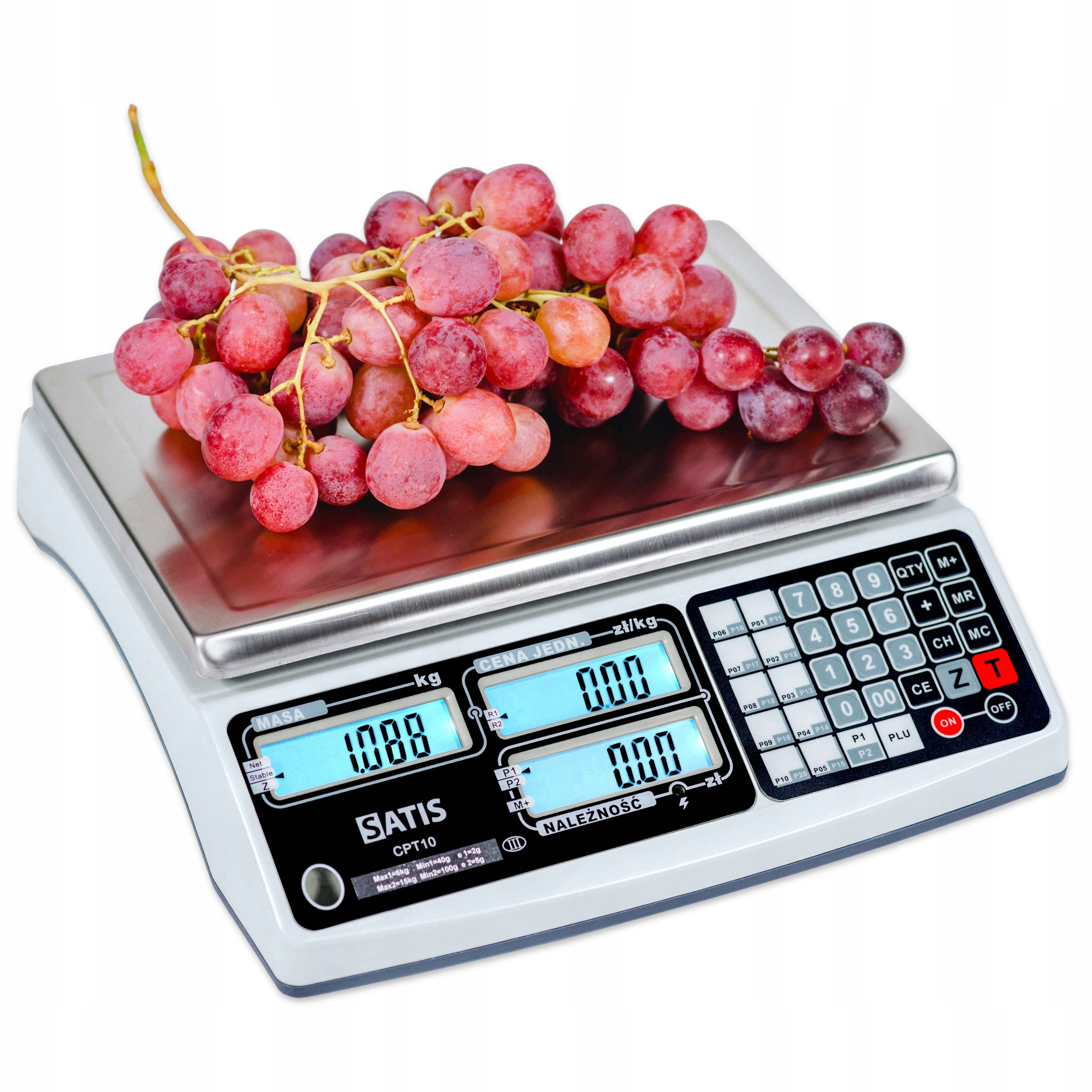 SHOP SCALE WITH LEGALIZATION COUNTING THE PRICE UP TO 30KG ELECTRONIC SATIS Product weight with unit packaging 5 kg