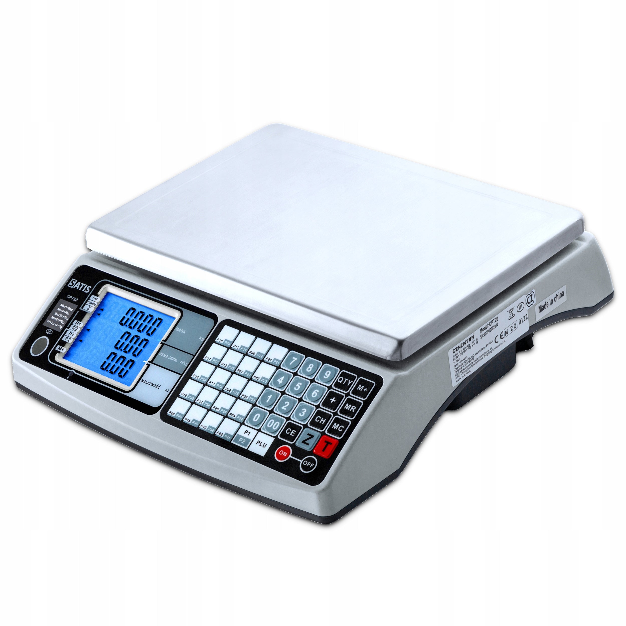 SHOP SCALE WITH LEGALIZATION COUNTING THE PRICE UP TO 30KG RS ELECTRONIC DIGITAL Brand SATIS