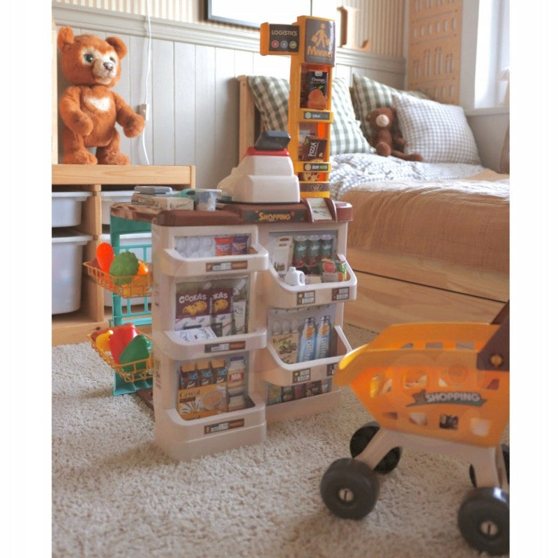 SHOP SUPERMARKET KIDS SHOPPING CART CASH REGISTER SCANNER WEIGHT 48 Akc WOOPIE Manufacturer code 29986
