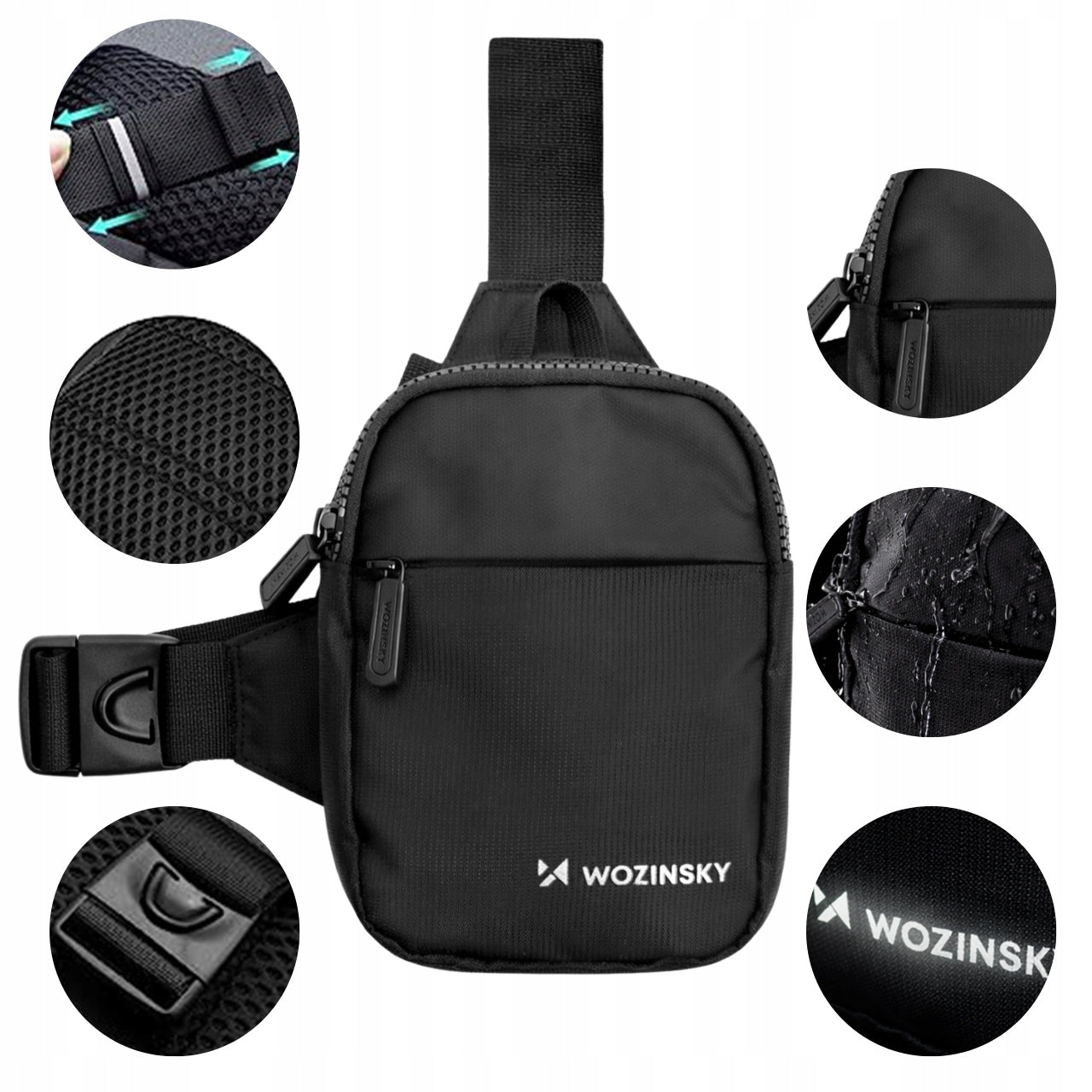 SHOULDER SACHET CROSSBODY WATERPROOF FOR PHONE BAG BUM BAG Brand Wozinsky