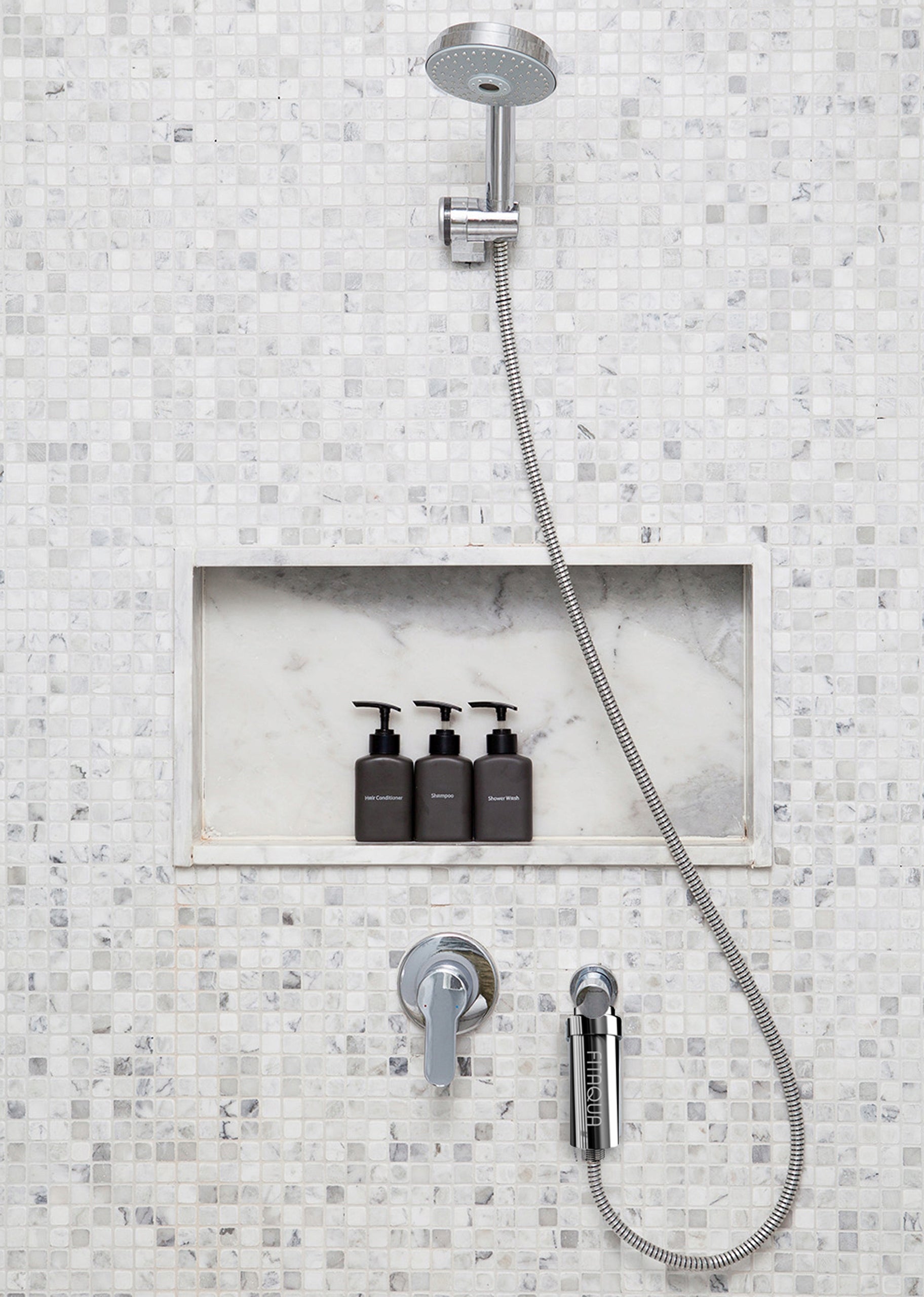 SHOWER FILTER FITAQUA AWF-SWR-P-M CHROME SILVER FOR SHOWER WATER Brand Fitaqua