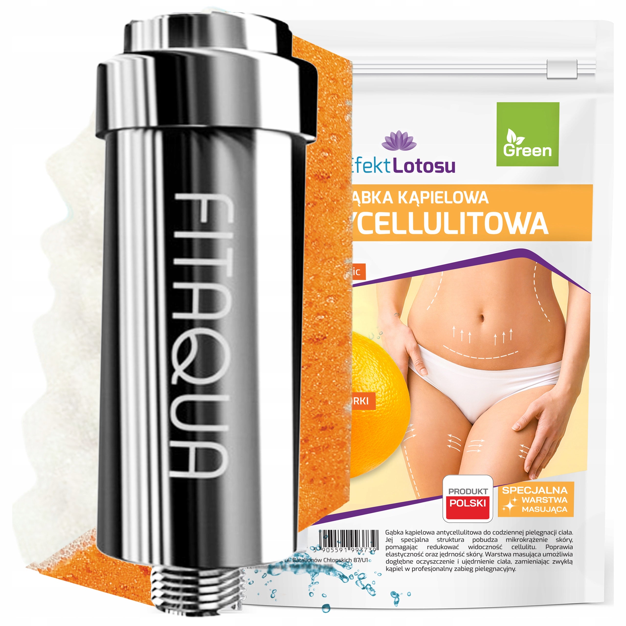 SHOWER FILTER FITAQUA AWF-SWR-P-M CHROME SILVER FOR SHOWER WATER