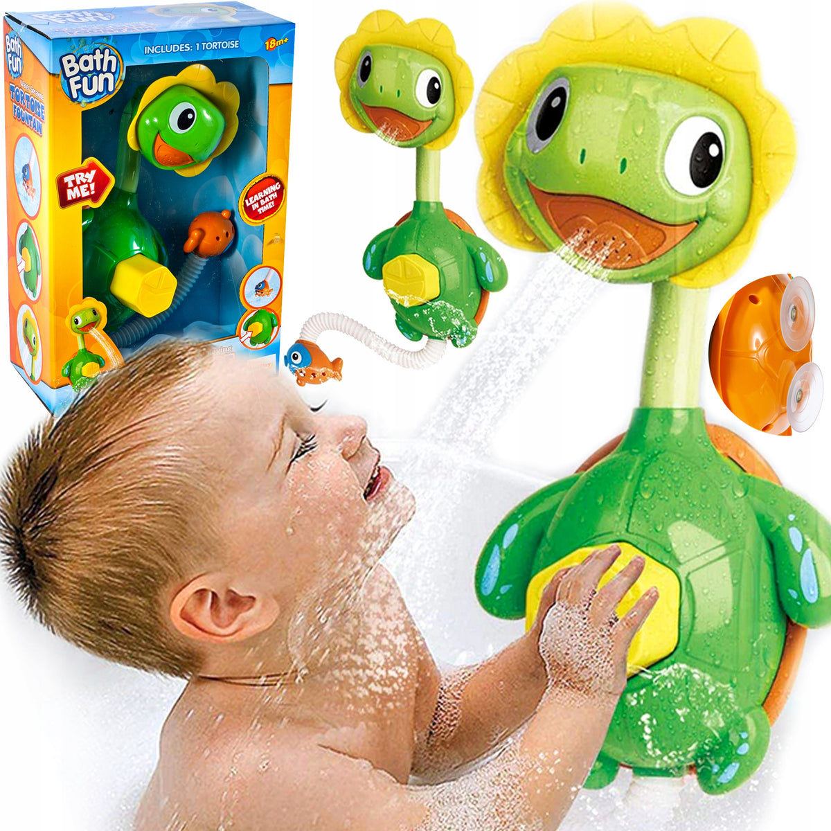 SHOWER FOUNTAIN TURTLE BATHTUB FOR KIDS WATER