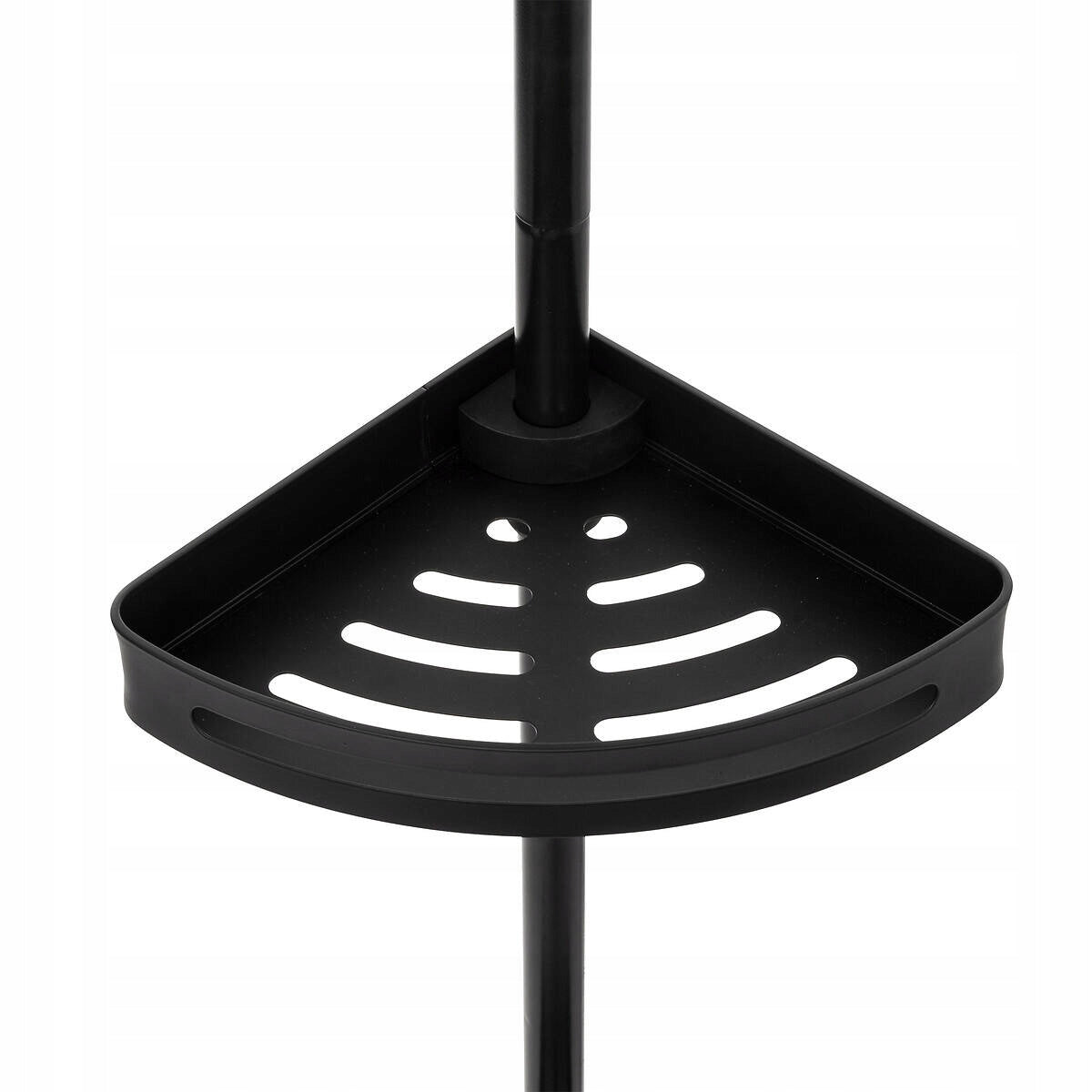 SHOWER SHELF TELESCOPIC BLACK ALUMINUM 4 LEVELS 180 - 240 cm Furniture color black