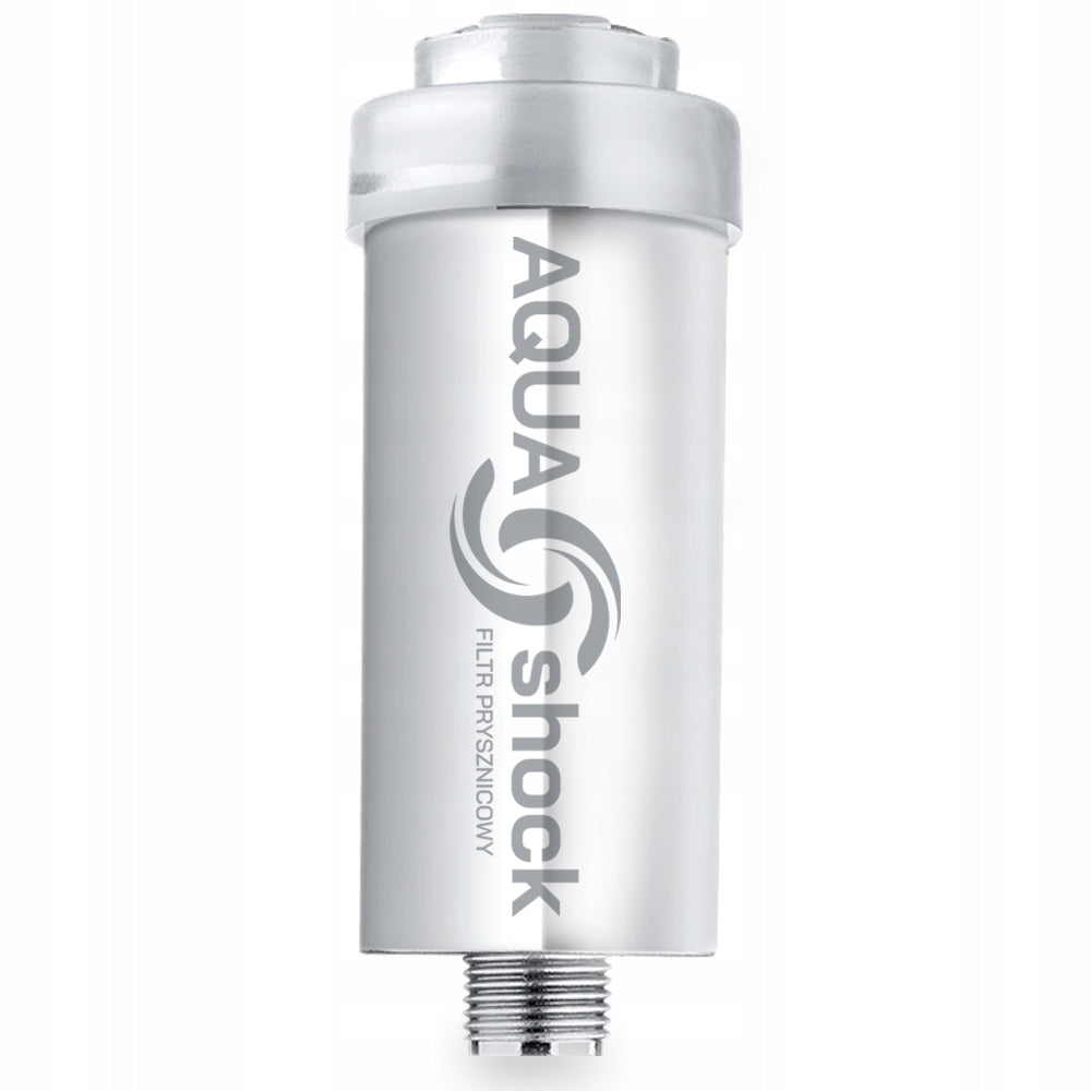 SHOWER WATER FILTER AQUA shock CHROME Silver