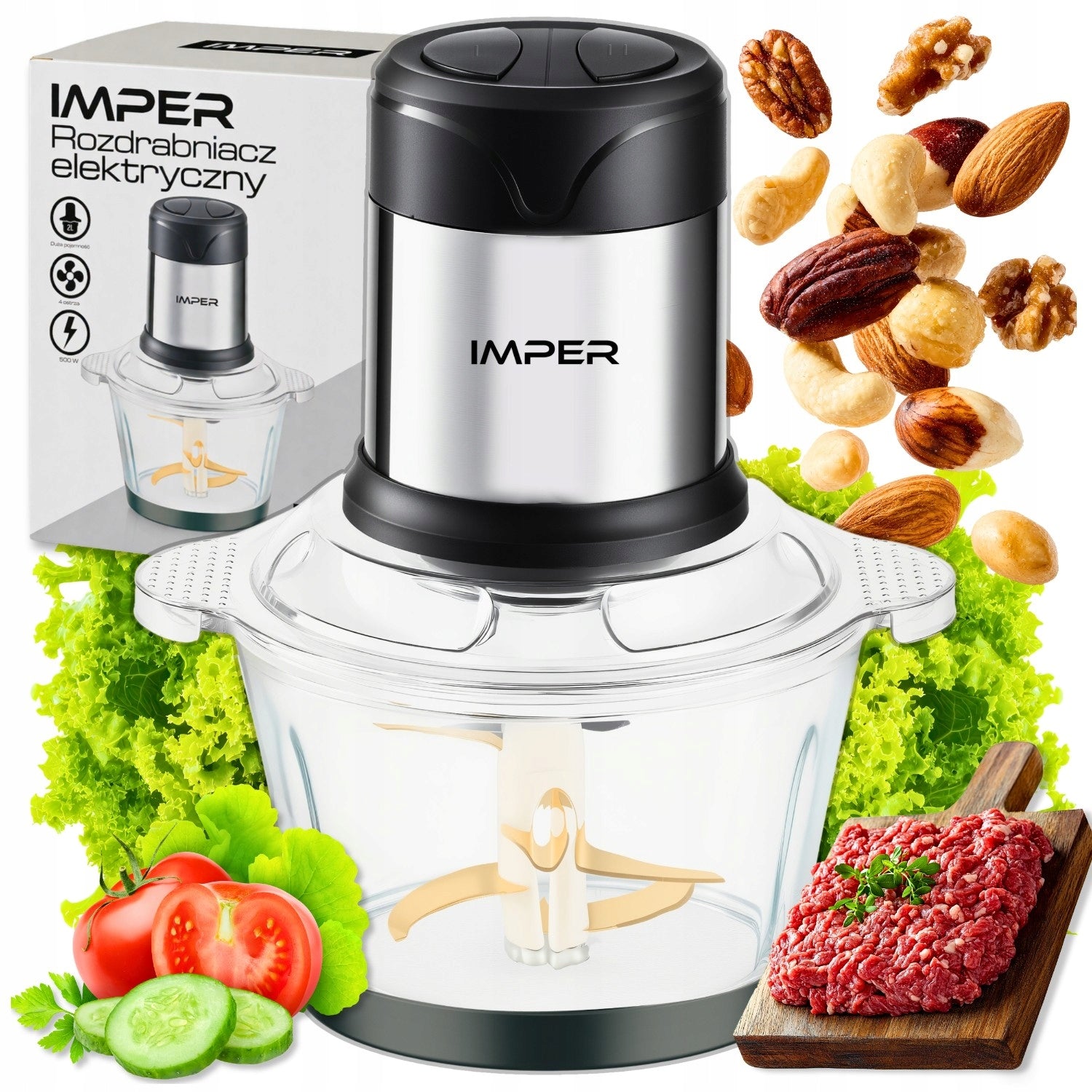 SHREDDER VEGETABLE SHREDDER ELECTRIC FRUIT MEAT GLASS BOWL