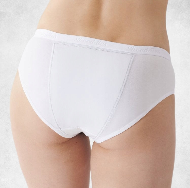 SHREDDIES Anti-bubble women's briefs, fart panties Filter scent WHITE L Manufacturer code Antybąkowe figi damskie filtrujące zapach L