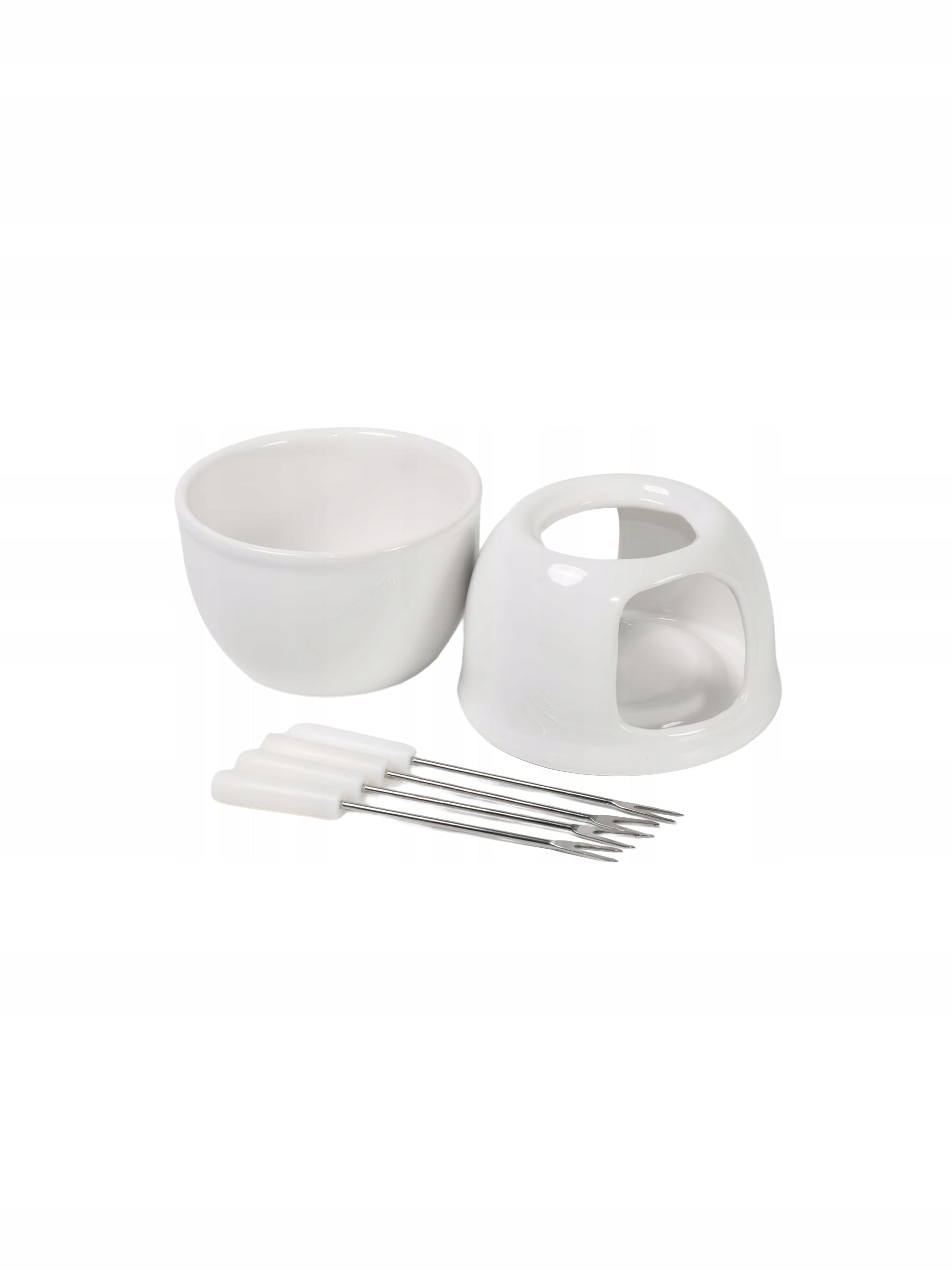 SI Set for fondue white 11 cm × 11,5 cm × 13,5 cm