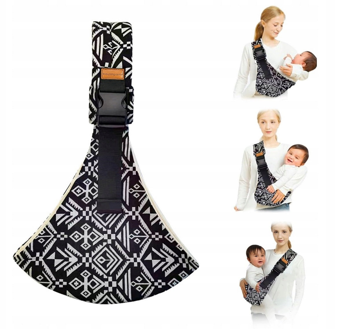 SIDE CARRIER FOR A CHILD ADJUSTABLE TO THE HIP UP TO 15 KG ERGONOMIC Manufacturer code CZARNY REGULOWANE NOSIDEŁKO DLA DZIECKA
