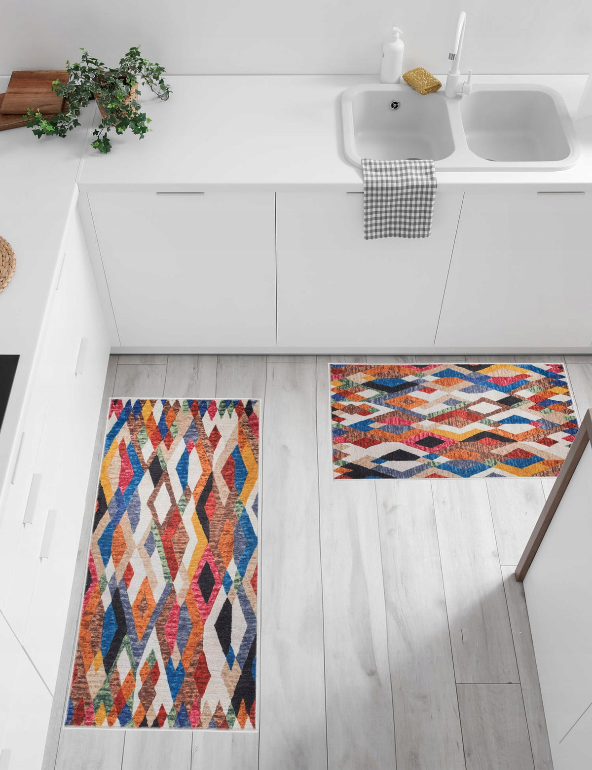 SIDEWALK RUG FOR KITCHEN NON-SLIP CAN BE WASHED COLORFUL FASHIONABLE 50x80CM Manufacturer code 508859