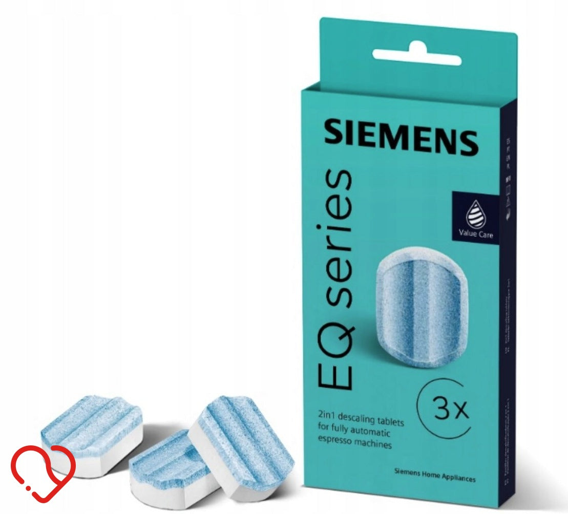SIEMENS EQ Series TZ80002 Descaling Tablets 2in1 for 3x 36g Espresso Machines