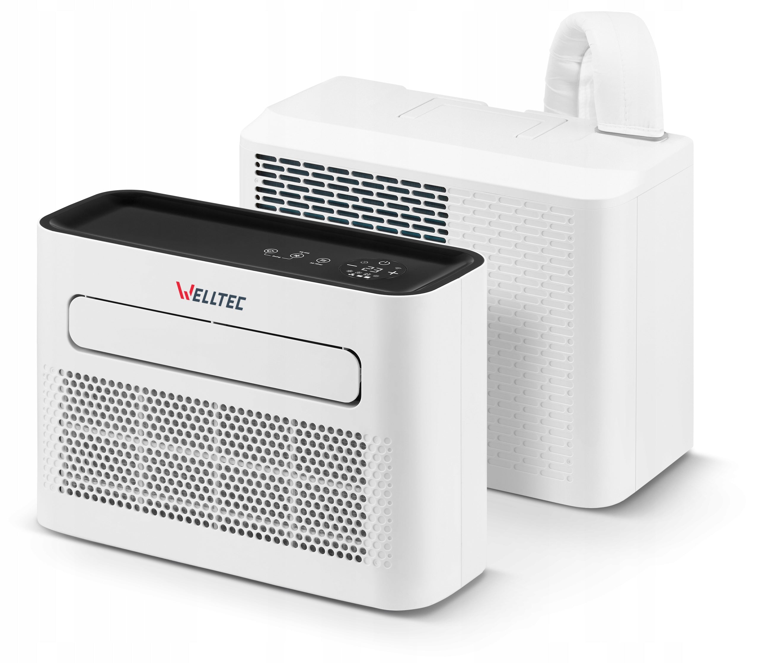 SILENT AIR CONDITIONER PORTABLE SPLIT WELLTEC ACS1 PRO - FOR HOME - FOR MOTORHOME Control manual with the remote control