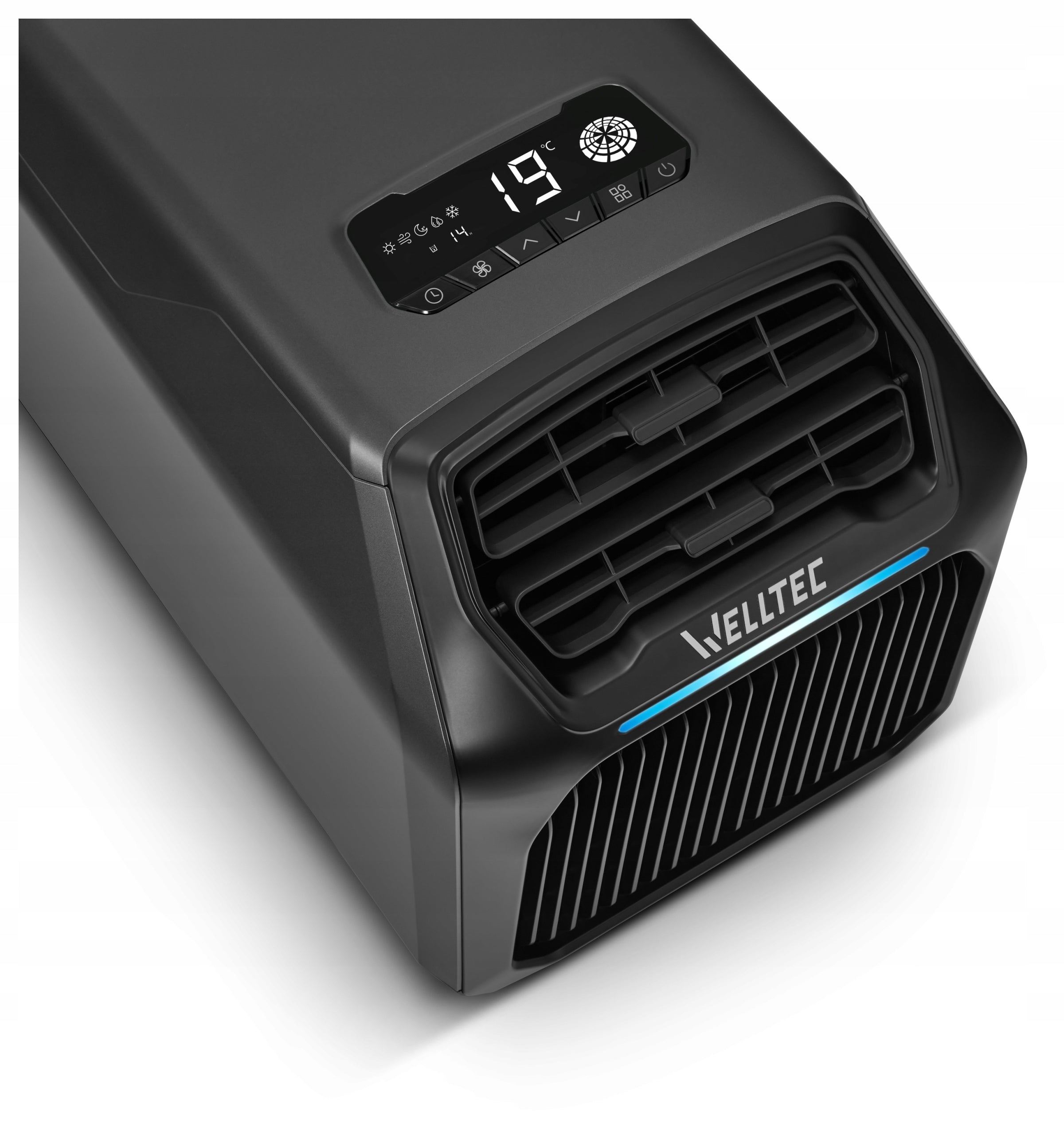 SILENT PORTABLE AIR CONDITIONER WELLTEC ACE2 PRO 2,1kW - TWO-PIPE FOR MOTORHOME Control manual with the remote control