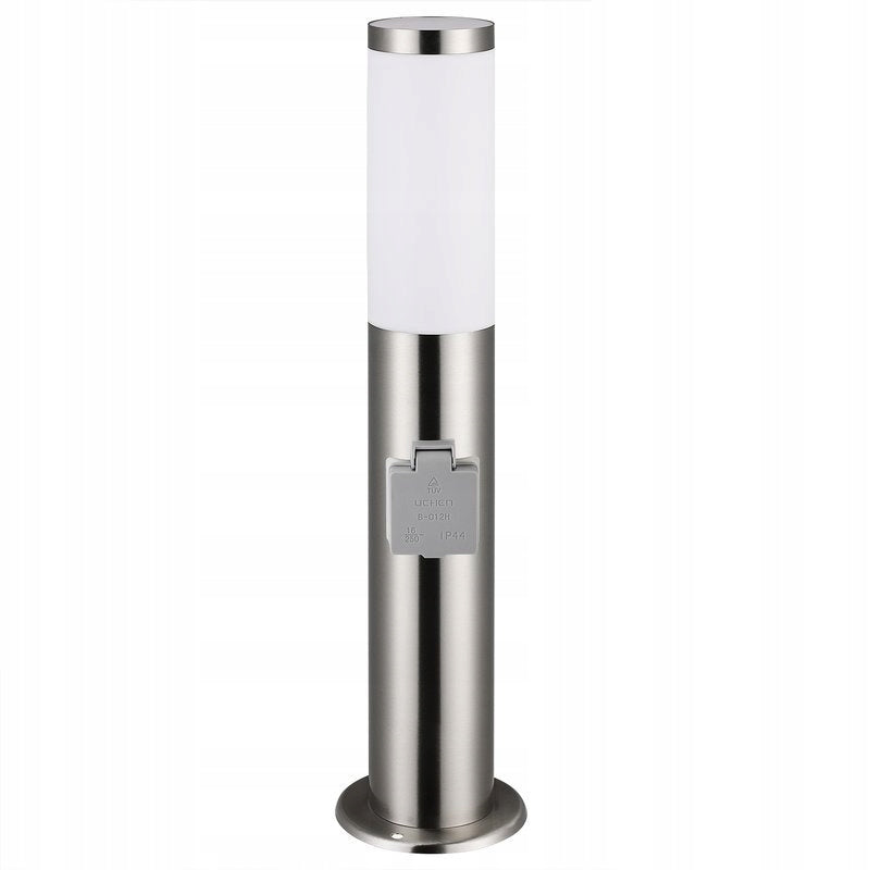 SILVER GARDEN LAMP 48cm WITH SOCKET