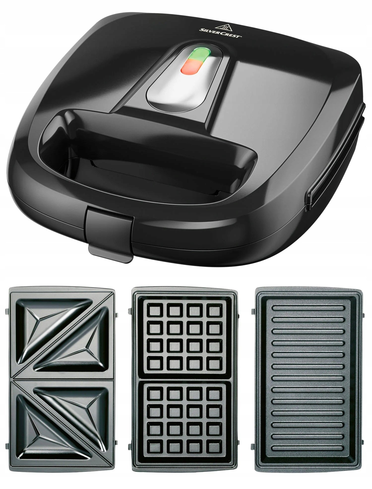 SILVERCREST KITCHEN Sandwich Toaster Waffle Grill SSMW 750 3in1 THREE PLATES