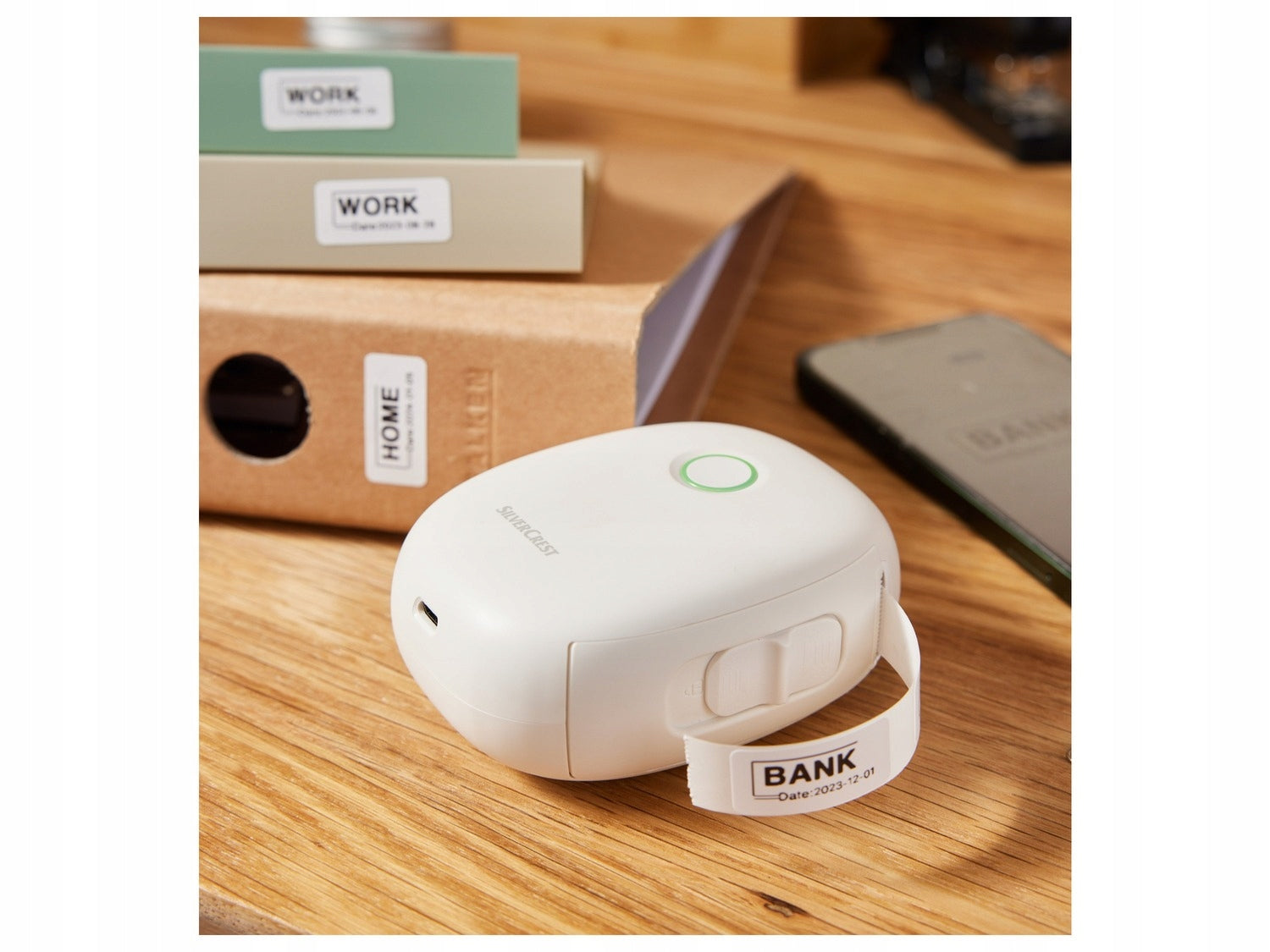 SILVERCREST Label printer, with Bluetooth technology, with label roll Packaging status original