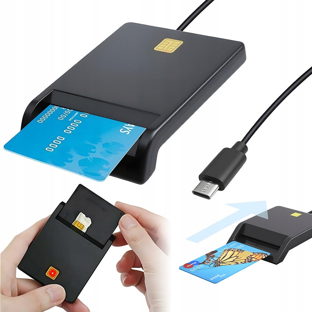 SIM Card and ID Card Reader, USB Smart Card Reader