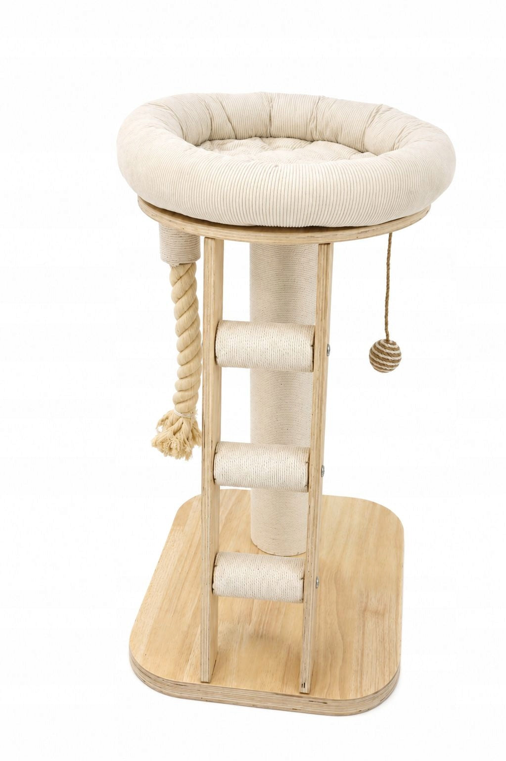 SIMBA scratcher for cat with a bed on a stable wooden base Kind bed