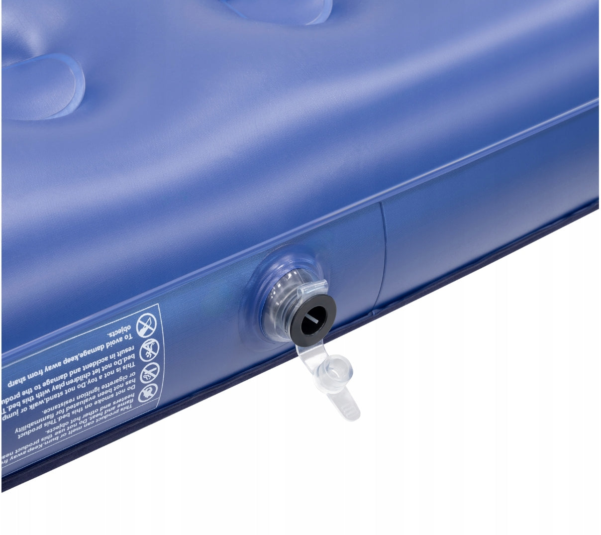 SINGLE INFLATABLE MATTRESS FOR SLEEPING + PUMP REBEL 186 x 76 x 22 cm Manufacturer code materac dmuchany jednoosobowy