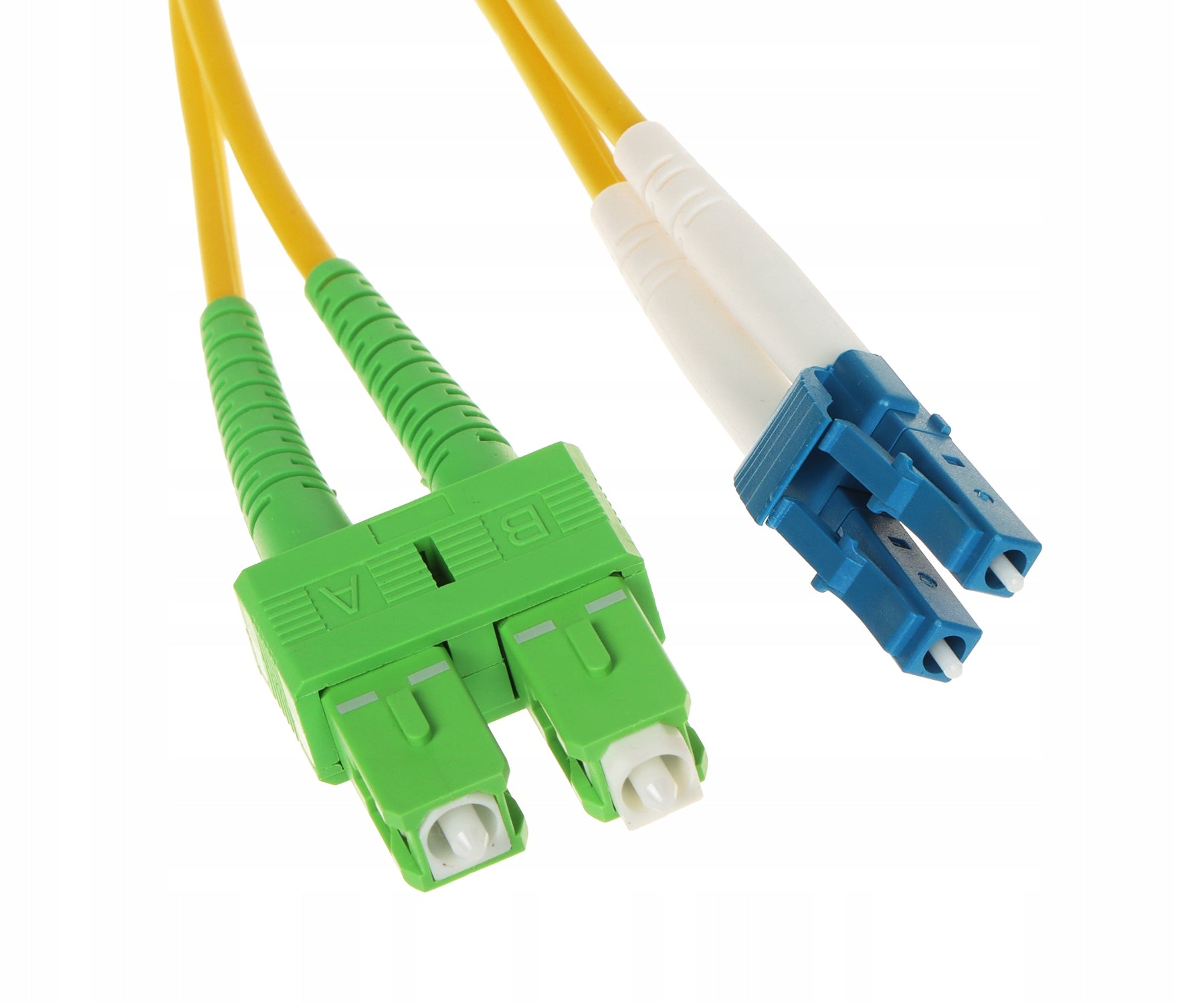 SINGLE-MODE FIBER OPTIC PATCH CORD 1 m SC-APC - LC/UPC Duplex ULTIMODE