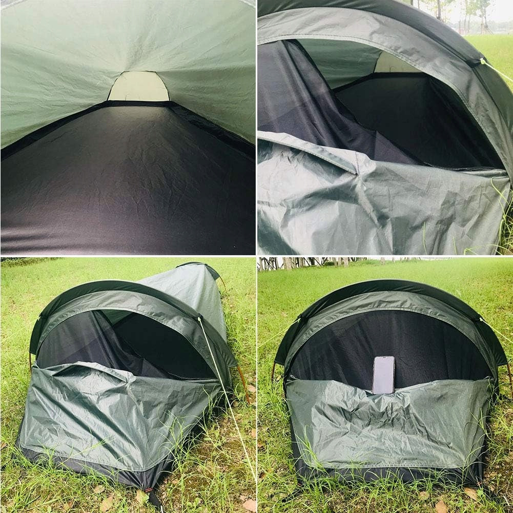 SINGLE TENT 1 PERSON OUTDOOR TREKKING tentS SLEEPING BAG Kind travel