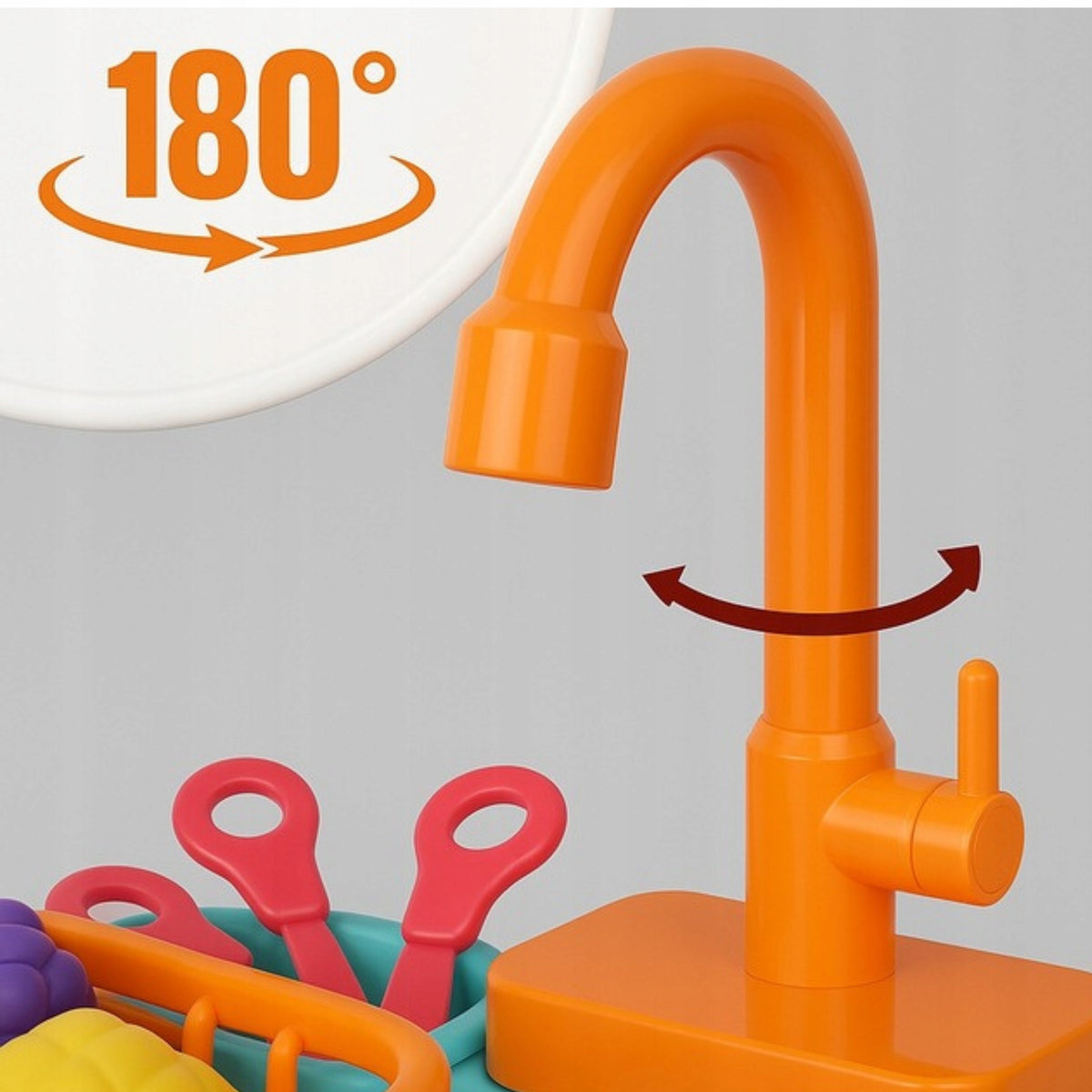 SINK FOR CHILDREN WASHING DISHES TOY FUNCTION OF LETTING GO OF WATER Brand no brand
