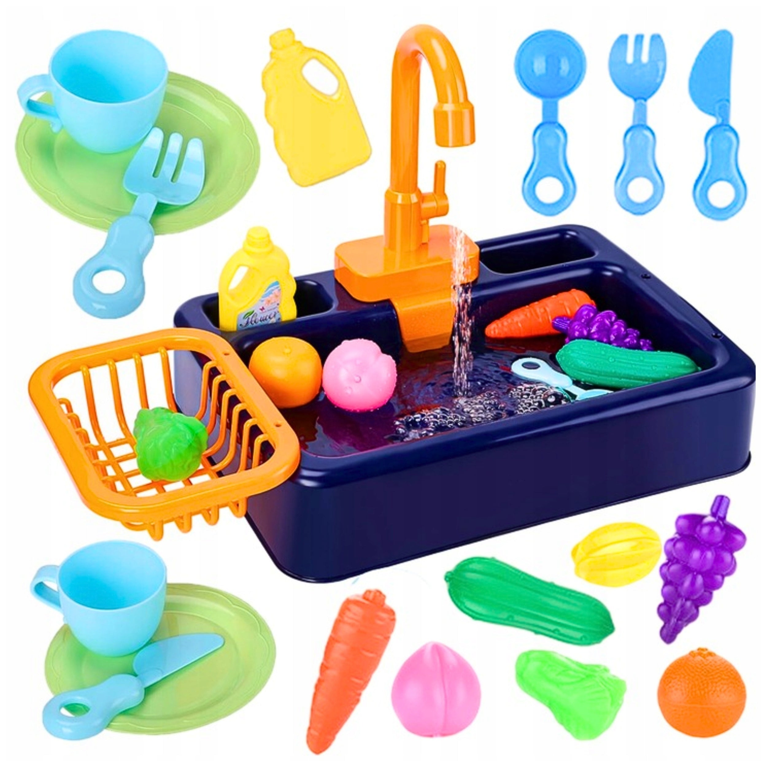 SINK FOR CHILDREN WASHING DISHES TOY FUNCTION OF LETTING GO OF WATER