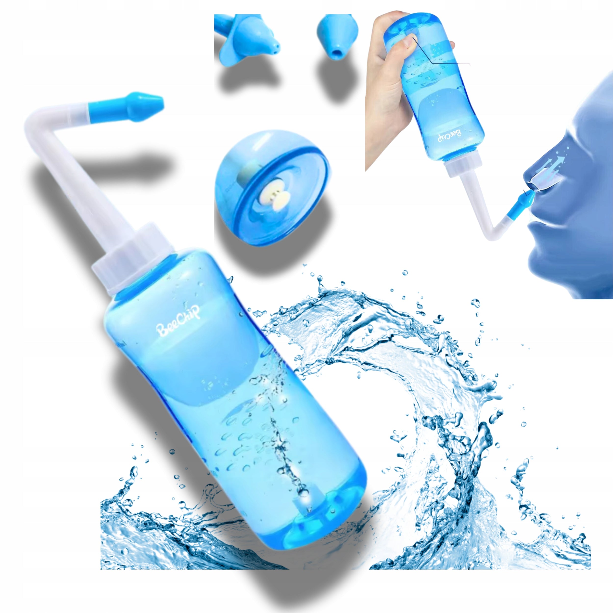 SINUS IRRIGATOR NASAL AND SINUS RINSE BOTTLE CLEANING IRRIGATOR