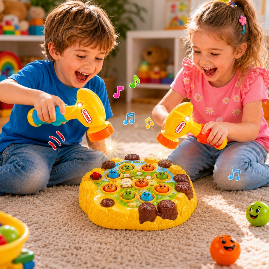 SKILL GAME FOR HAMMER REFLEXES HIT HAMSTER INTERACTIVE HAMMER 3+ Kid's age 3+ years