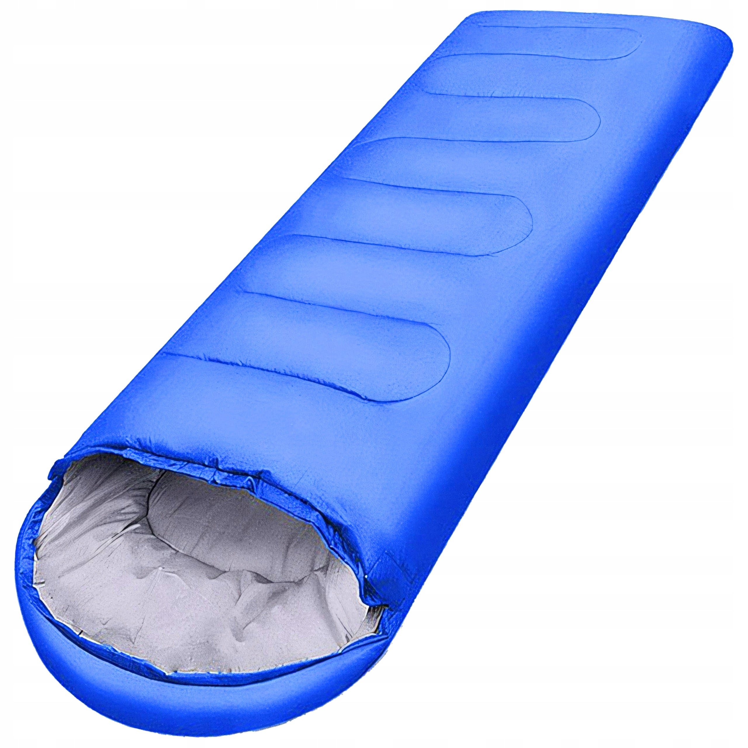 SLEEPING BAG MUMMY TOURIST LIGHT WARM DUVET COVER BLUE 210X75CM Manufacturer code śpiwór s054
