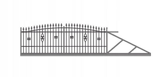 SLIDING ANIA 2 sliding forged entrance gate