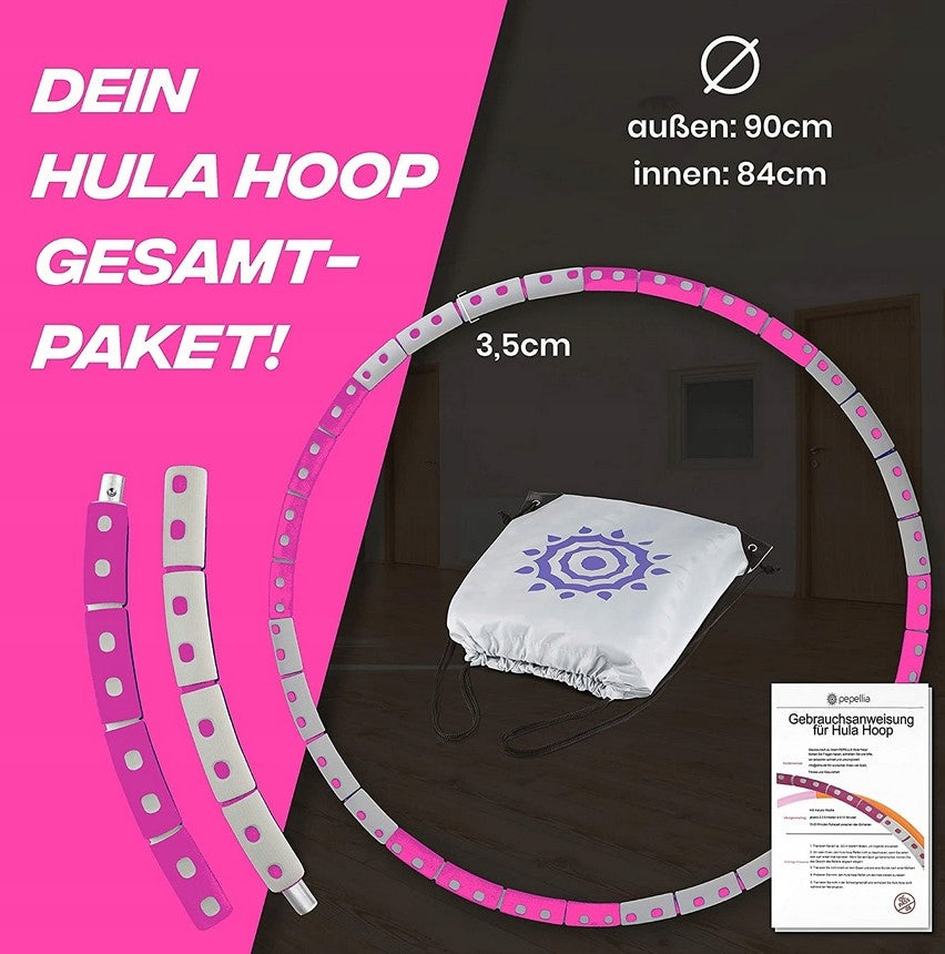 SLIMMING hula hoop HULA HOOP circle 90cm classic folding + backpack Packaging status original