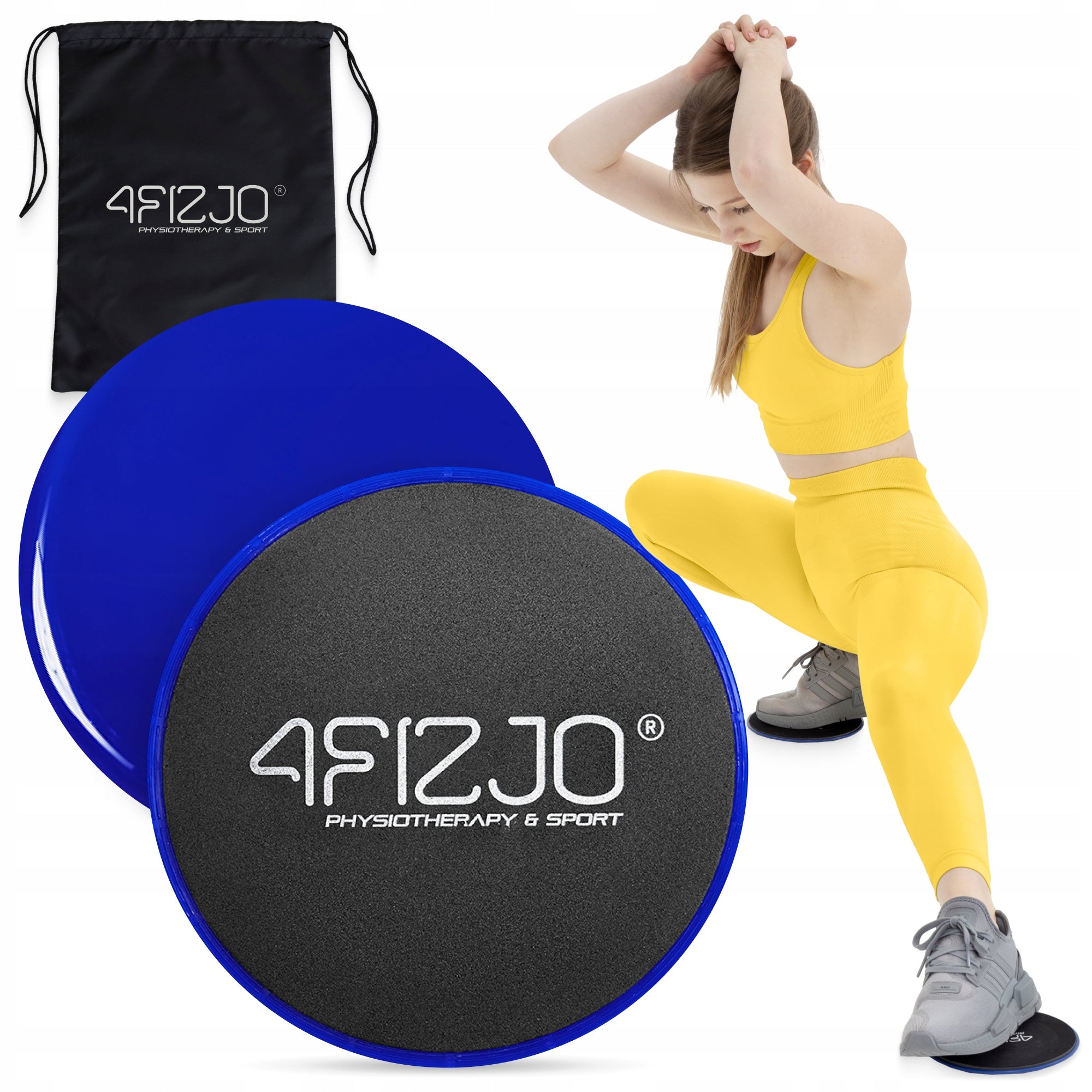 SLIP DISCS WHEEL PADS SLIDERS FITNESS PILATES EXERCISES 2 PCS.