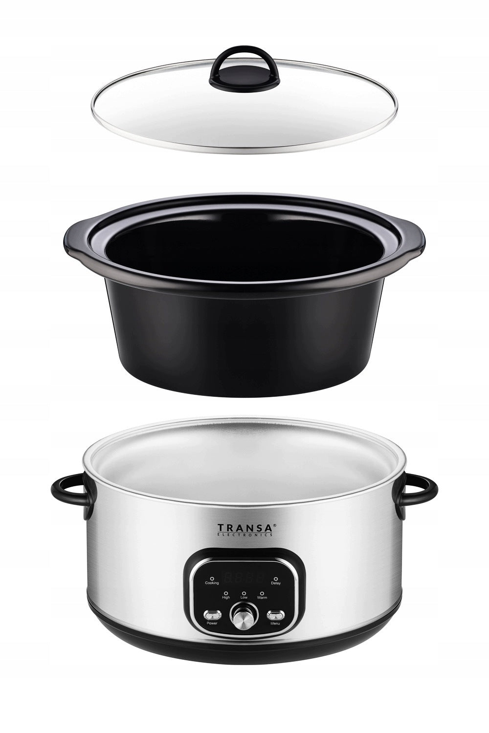 SLOW COOKER 4,5 L 280 W WITH PROGRAMMER CERAMIC DELAY HIGH LOW WARM LCD 16H Brand no brand