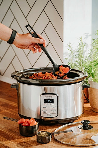 SLOW COOKER 4,7 L TO 8 SERVINGS LED DISPLAY DELAYED START CERAMIC BOWL Manufacturer code cr_6414