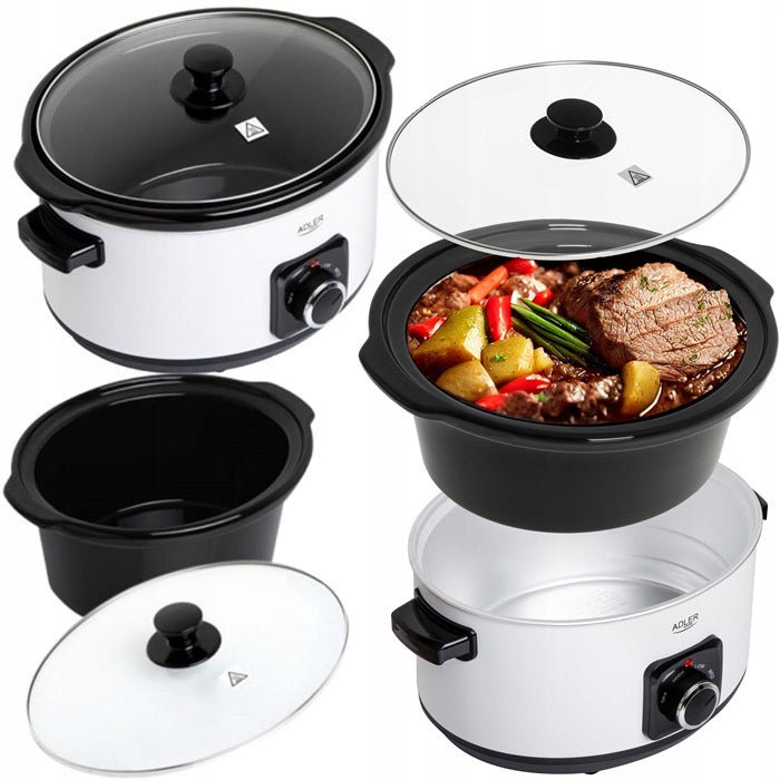 SLOW COOKER ELECTRIC CERAMIC POT 5,8L PROGRAMMABLE AD6413
