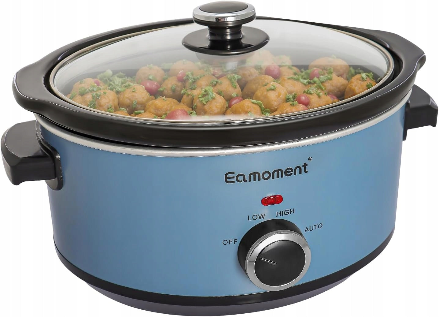 SLOW COOKER WITH CERAMIC POT COVER TEMPERED GLASS 200W 3,5L