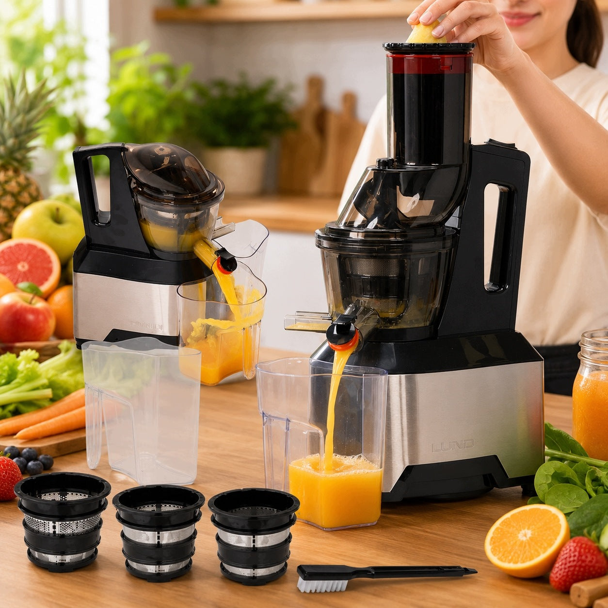SLOW JUICER LUND 150W BLACK FOR FRUIT JUICE JUICER 67841 Manufacturer code 67841
