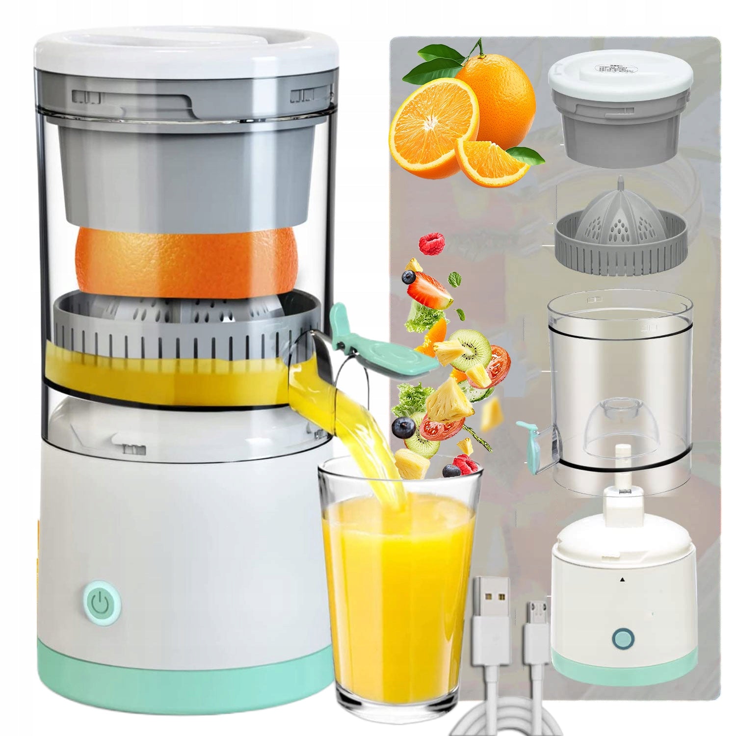 SLOW SPEED JUICER AUTOMATIC WIRELESS ROTARY 45 IN.