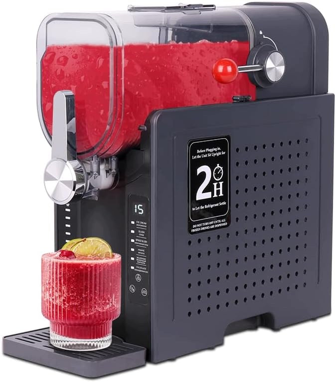 SLUSHIE MACHINE 1,6L COMPRESSOR FROZEN DRINKS 6 PROGRAMS WITHOUT ICE
