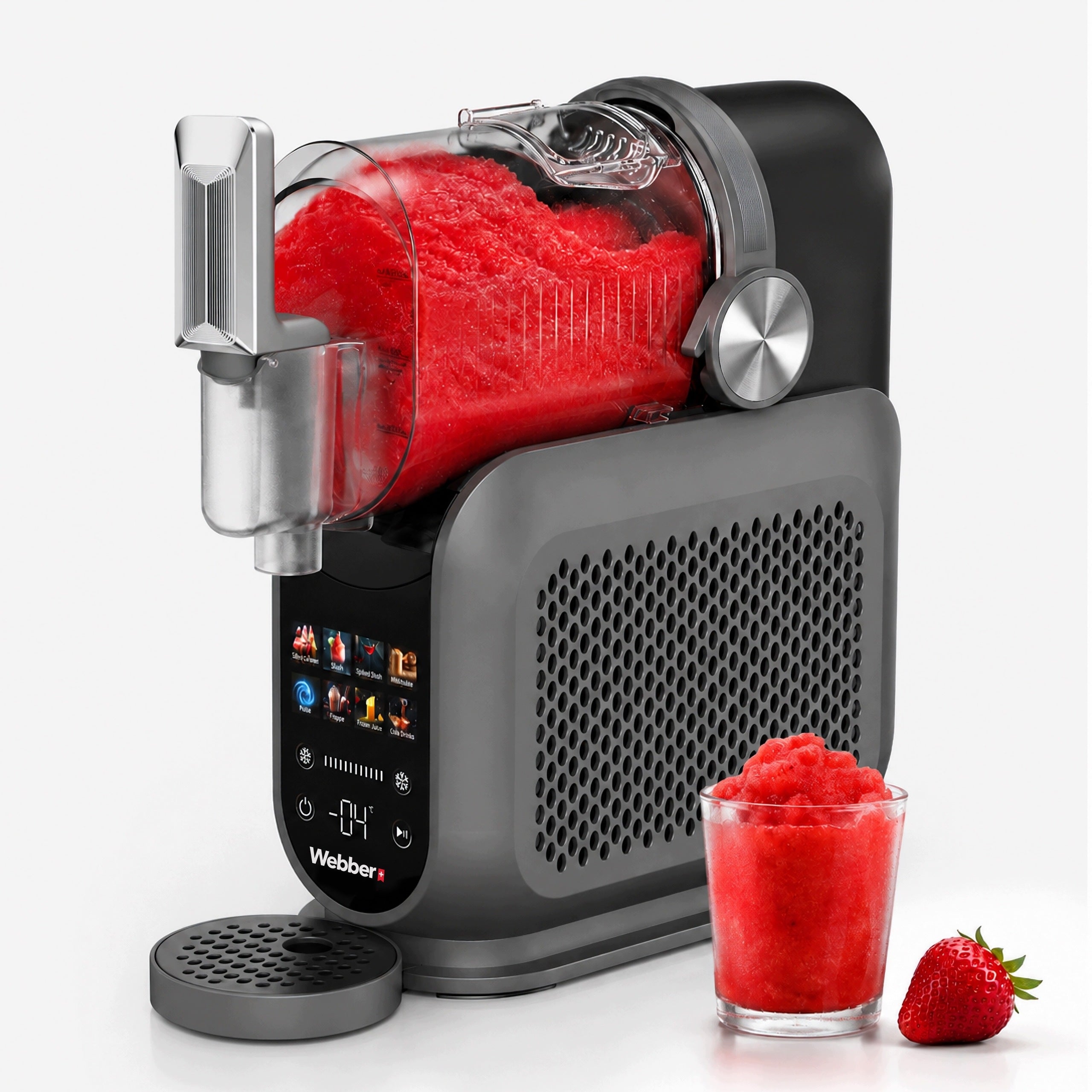 SLUSHY MACHINE FOR ITALIAN ICE CREAM GRANITY WEBBER PRO 1,8 L 220 IN 8 PRGRAMS